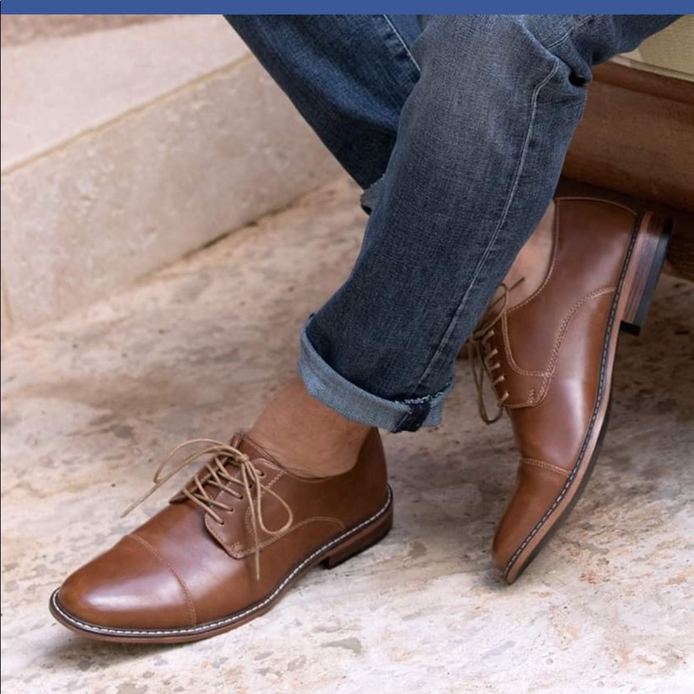 ❤️❤️Gorgeous NWT Alec cognac men 👞 comfortable
